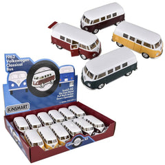 5" Diecast Pull Back 1962 VW Bus