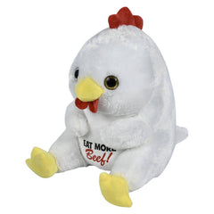 13" Belly Buddy Chicken Eat More Beef Plush