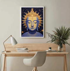 Tranquil Buddha Starscape Meditation Canvas Wall Art Print