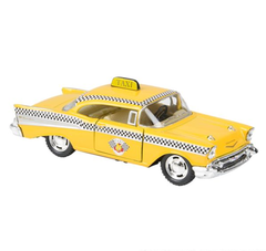 5" DIE-CAST PULL BACK CHEVROLET BEL AIR TAXI LLB Car Toys