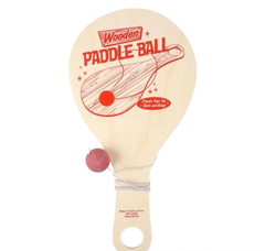 11.33" WOODEN PADDLE BALL LLB kids toys