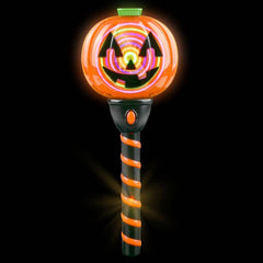 12.5" Light-Up Swirl Jack O Lantern Wand- LLB Toys