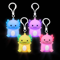 2.5" Light-Up Axolotl Keychain 12ct LLB Light-up Toys