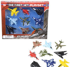 3" DIE-CAST JET 9PC SET LLB Car Toys