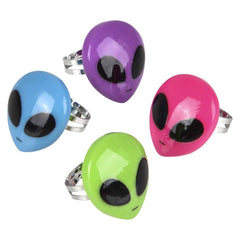 Plastic Alien Rings 1" LLB kids toys