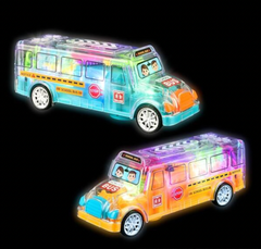 8" LIGHT-UP TRANSPARENT BUS LLB Light-up Toys