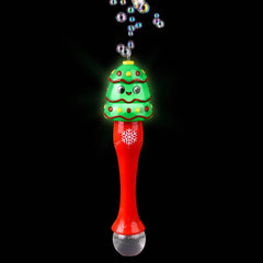 Light-Up Christmas Tree Bubble Wand 13.5" - LLB Toys