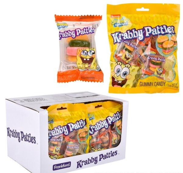 PEG BAG SPONGEBOB KRABBY PATTIES 2.54oz LLB Candy