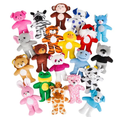 4.75" plush MINI ANIMAL ASSORTMENT 100PCS/UNIT  Plush Toys