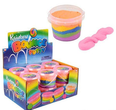 4" RAINBOW BOUNCING PUTTY LLB Slime & Putty