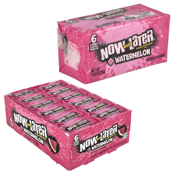 Watermelon Now And Later Candy 6pc 0.93oz