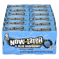 Now & Later 6 PC Blue Raspberry 12/24ct 0.93 oz  kids toys