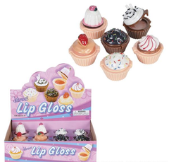 1.25" CUPCAKE LIP GLOSS LLB kids toys