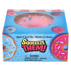 3" Squish And Stretch Donut 12ct- LLB Toys