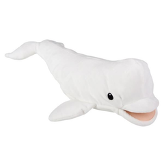 15" OCEAN SAFE BELUGA PUPPET LLB Plush Toys