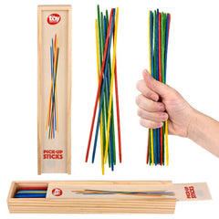 Wooden Pick Up Sticks 9.5" - LLB Toys