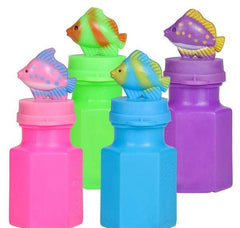 MINI TROPICAL FISH BUBBLE BOTTLE 0.6OZ 3" LLB kids toys