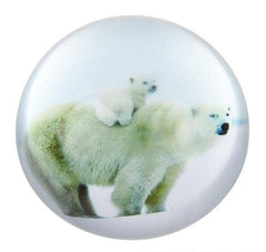 80 MM DOME PAPERWEIGHT POLAR BEAR LLB kids toys