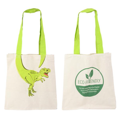 16" DINO TAIL ECO-FRIENDLY CANVAS BAG LLB kids Toys