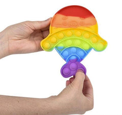6.25" RAINBOW SEAL PUP BUBBLE POPPERS LLB kids toys