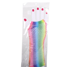 RAINBOW FISHNET FINGERLESS LONG GLOVE LLB kids toys