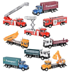 6" DIE-CAST PULL BACK TRUCK ASSORTMENT LLB Car Toys