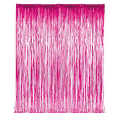 PINK FOIL FRINGE CURTAIN 36"X96" LLB kids Party Supply