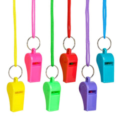 2" NEON WHISTLE NECKLACE LLB kids toys