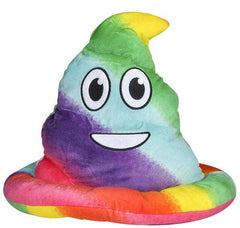 RAINBOW EMOTICON POOP HAT