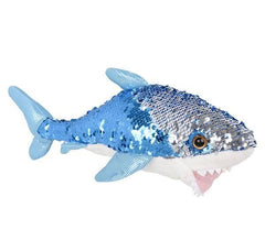 10" SEQUIN GREAT WHITE SHARK LLB kids toys