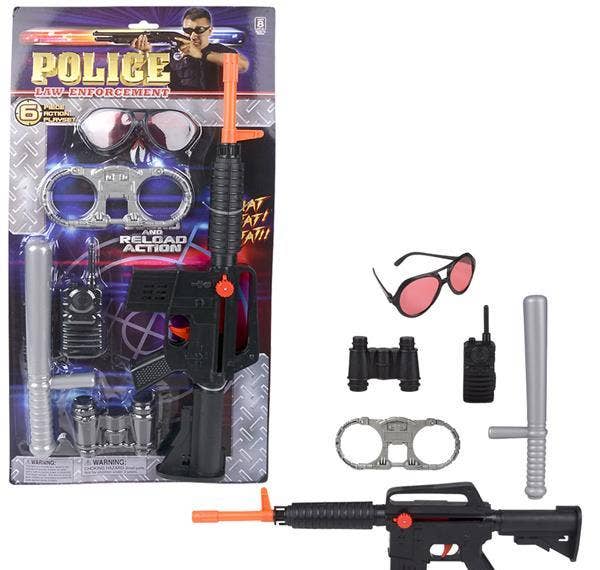 POLICE PLAY SET 6 PC LLB kids toys