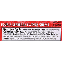 Zappo Sour Raspberry Chews