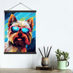 Yorkshire Terrier POP-ART Canvas Wall Art print