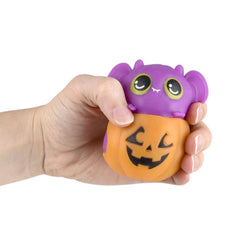 3.5" Squeezy Bead Animal Jack O Lantern 12ct LLB kids toys