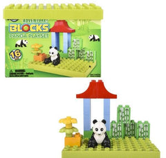 BLOCK SCENE PANDA 16PCS LLB kids toys