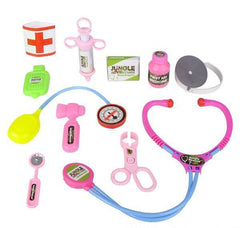 10pc PINK JUNGLE VETERINARIAN KIT LLB kids toys