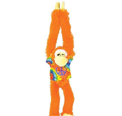 17" HANGING APE plush WITH TIE-DYE SHIRT LLB Plush Toys