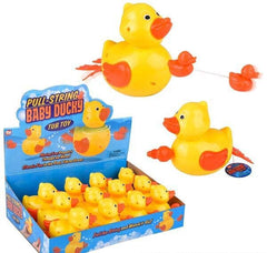 6" PULL-STRING DUCKY BATH TOY LLB kids toys