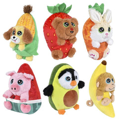 7" Fruit Animal Assortment Plush Toy - LLB Toys