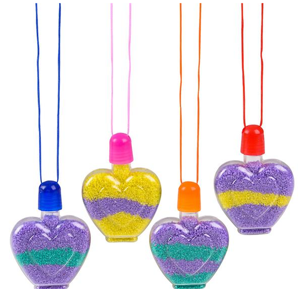 SAND ART HEART NECKLACE LLB kids toys