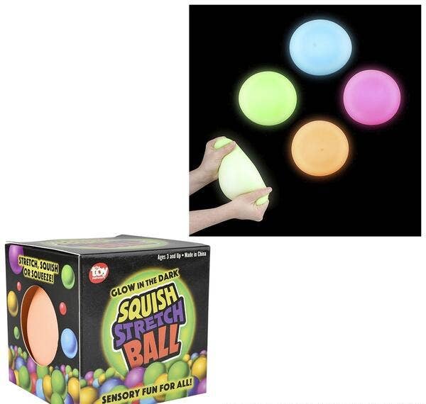 Glow in the Dark Squishy Gummi Ball - 4