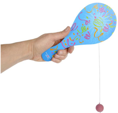 9" NEON PADDLE BALL GAME LLB kids toys