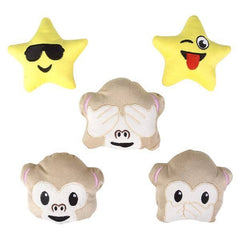 EMOTICON plush ASSORTMENT 4.5 - 6" 36 PCS/UN LLB Plush Toys