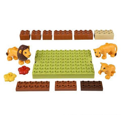 BLOCK SCENE LION15PCS LLB kids toys