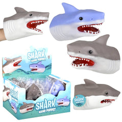 Stretchy Shark Hand Puppet 6" LLB kids toys