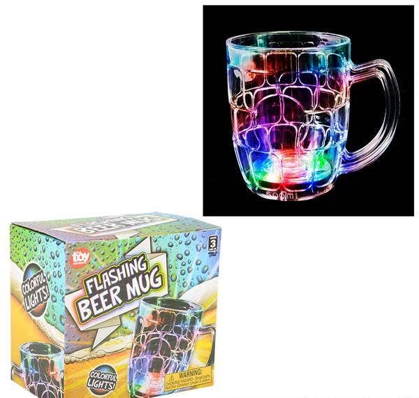 MULTI COLOR FLASH BEER MUG 16 OZ LLB kids toys