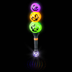 17" Light-Up Triple Jack O Lantern Wand- LLB Toys