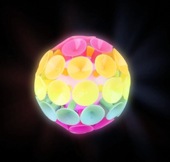 3" LIGHT-UP SUCTION CUP BALL LLB Light-up Toys