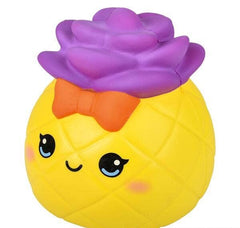 JUMBO SQUISH PINEAPPLE BOW MIX 10" LLB Squishy Toys