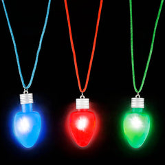 28" LIGHT-UP CHRISTMAS BULB NECKLACE LLB Light-up Toys